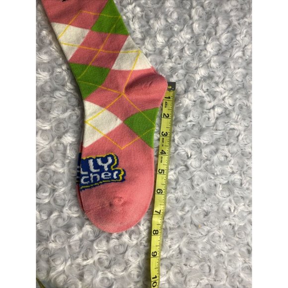 FBF Originals Jolly Rancher Watermelon Argyle Pink OSFM Socks - Picture 8 of 8